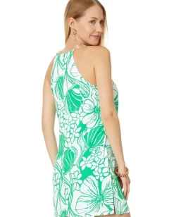 Lilly Pulitzer Pearl Shift Romper Spearmint Oversized Kiss My Tulips Sale