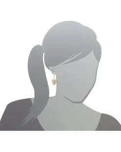 Sam Edelman Pearly Punk Pave Stud Drop Earrings Hi Shine Gold Hot