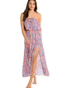 La Blanca Pebble Beach Bandeau Maxi Dress Multi Hot