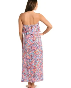 La Blanca Pebble Beach Bandeau Maxi Dress Multi Hot