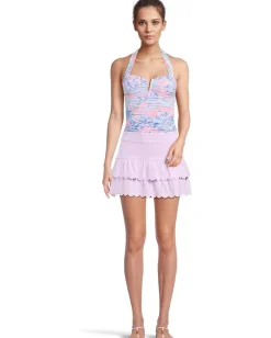 Lilly Pulitzer Peggi Tankini Top Multi Elephant Splash Sale