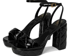 Vince Camuto Pendry Quilted Platform Sandals Black Sale