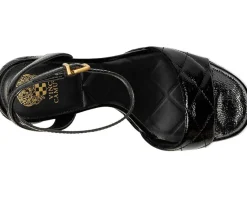 Vince Camuto Pendry Quilted Platform Sandals Black Sale
