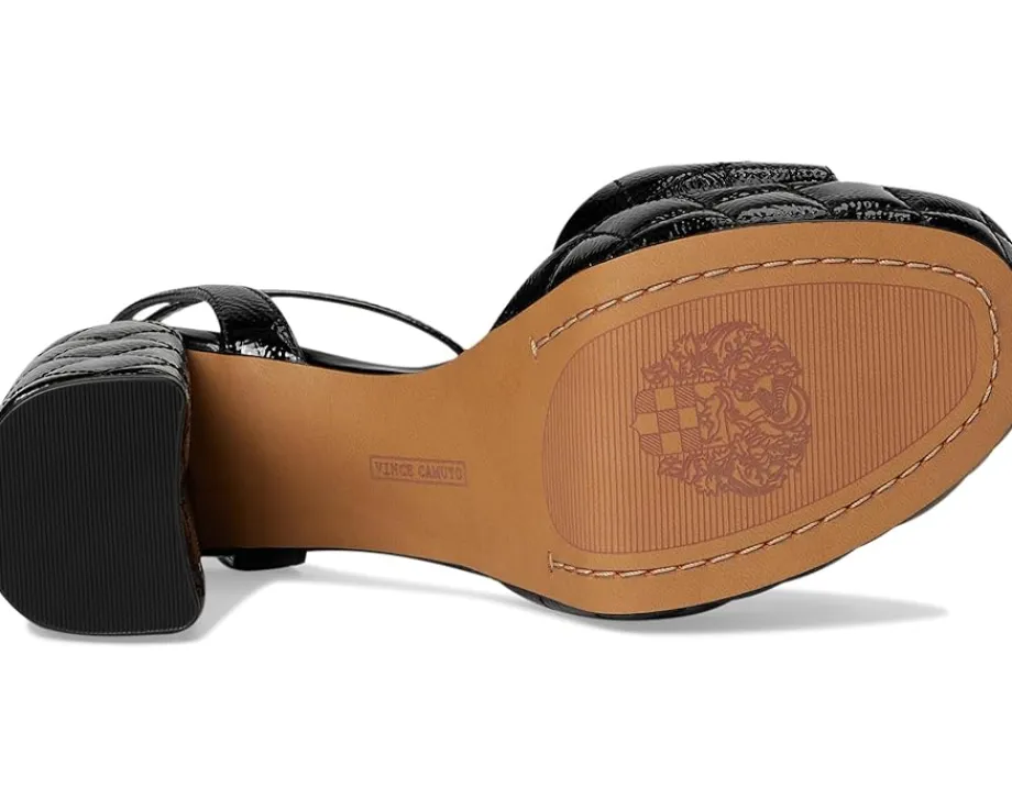 Vince Camuto Pendry Quilted Platform Sandals Black Sale