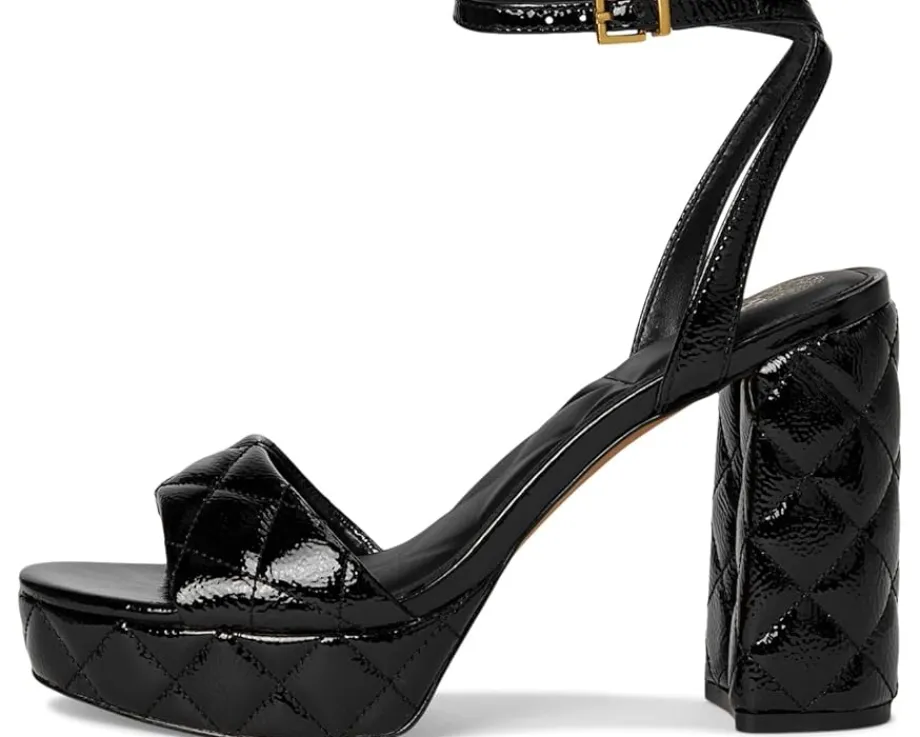 Vince Camuto Pendry Quilted Platform Sandals Black Sale