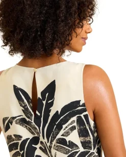 Women Tommy Bahama Peninsula Palms Sleeve Shift Dress