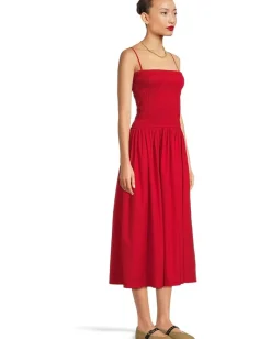 Madewell Peony Dress Festival Red Outlet