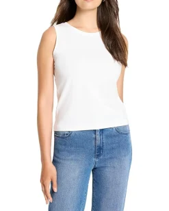 NIC+ZOE Perfect Knit Layer Tank Paper White Discount