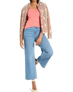 Women NIC+ZOE Perfect Knit Rib Scoop Tank