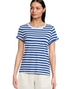 Sanctuary Perfect Tee Remix Cobalt/White Stripe Clearance