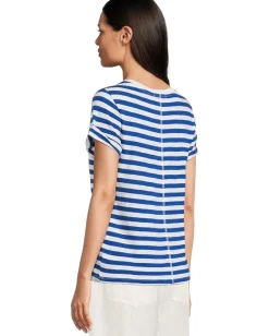 Sanctuary Perfect Tee Remix Cobalt/White Stripe Clearance