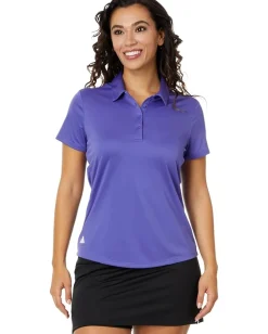 Women adidas Golf Performance Solid Short Sleeve Golf Polo Shirt
