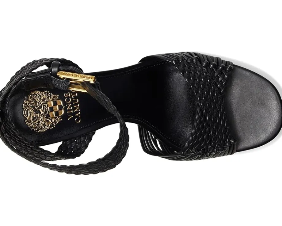 Vince Camuto Pessa Woven Platform Sandals Black
