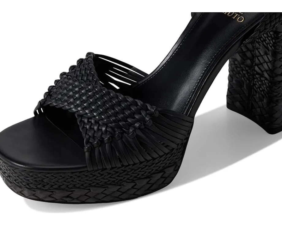 Vince Camuto Pessa Woven Platform Sandals Black