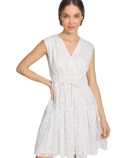 Women Tommy Hilfiger Petal Burnout Fit and Flare Dress