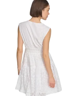 Women Tommy Hilfiger Petal Burnout Fit and Flare Dress