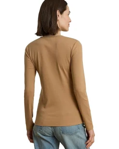 Women Lauren Ralph Lauren Petite Cotton Long-Sleeve Shirt
