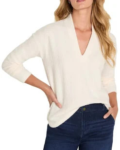 Women NIC+ZOE Petite Cozy Cable Knit Top