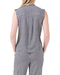 Women NIC+ZOE Petite Drapey Gingham Tank
