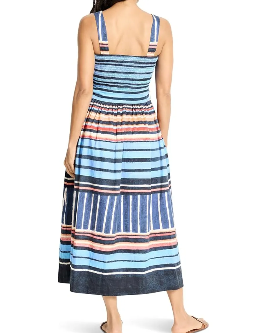 NIC+ZOE Petite Painted Peninsula Sophie Dress Blue Multi Outlet
