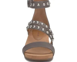 Women Lucky Brand Piah Studded Heeled Sandal
