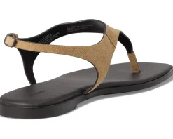 Madewell Piaule Thong Ankle Strap - Suede Tawny Khaki Outlet