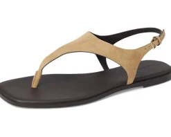 Madewell Piaule Thong Ankle Strap - Suede Tawny Khaki Outlet