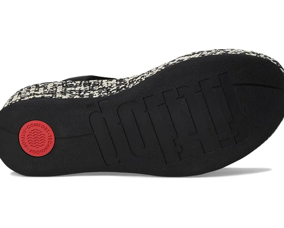 Women FitFlop Platfforms Woven Wedge Ankle-Strap Sandals