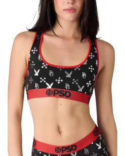 Women PSD Playboy Monogram Sports Bra