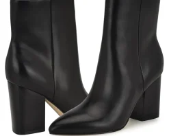 Nine West Plumm Black Leather Outlet