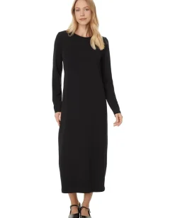 Eileen Fisher Plus Size Full Length Oval Dress Black Outlet