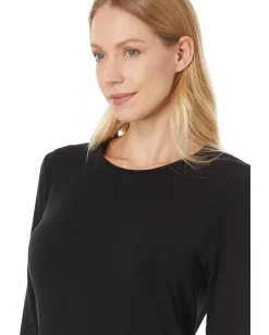 Eileen Fisher Plus Size Full Length Oval Dress Black Outlet