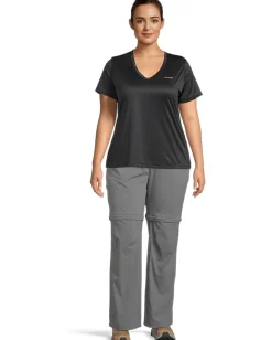 Women Columbia Plus Size Hike™ Short Sleeve V-Neck