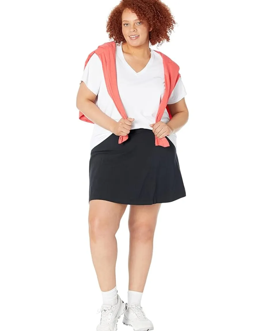 Columbia Plus Size Hike™ Short Sleeve V-Neck White Outlet