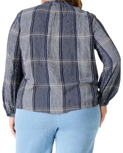 Women NIC+ZOE Plus Size Line It Up Top