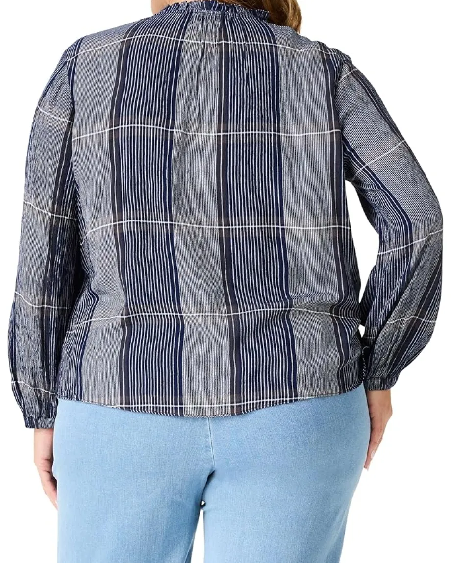 Women NIC+ZOE Plus Size Line It Up Top