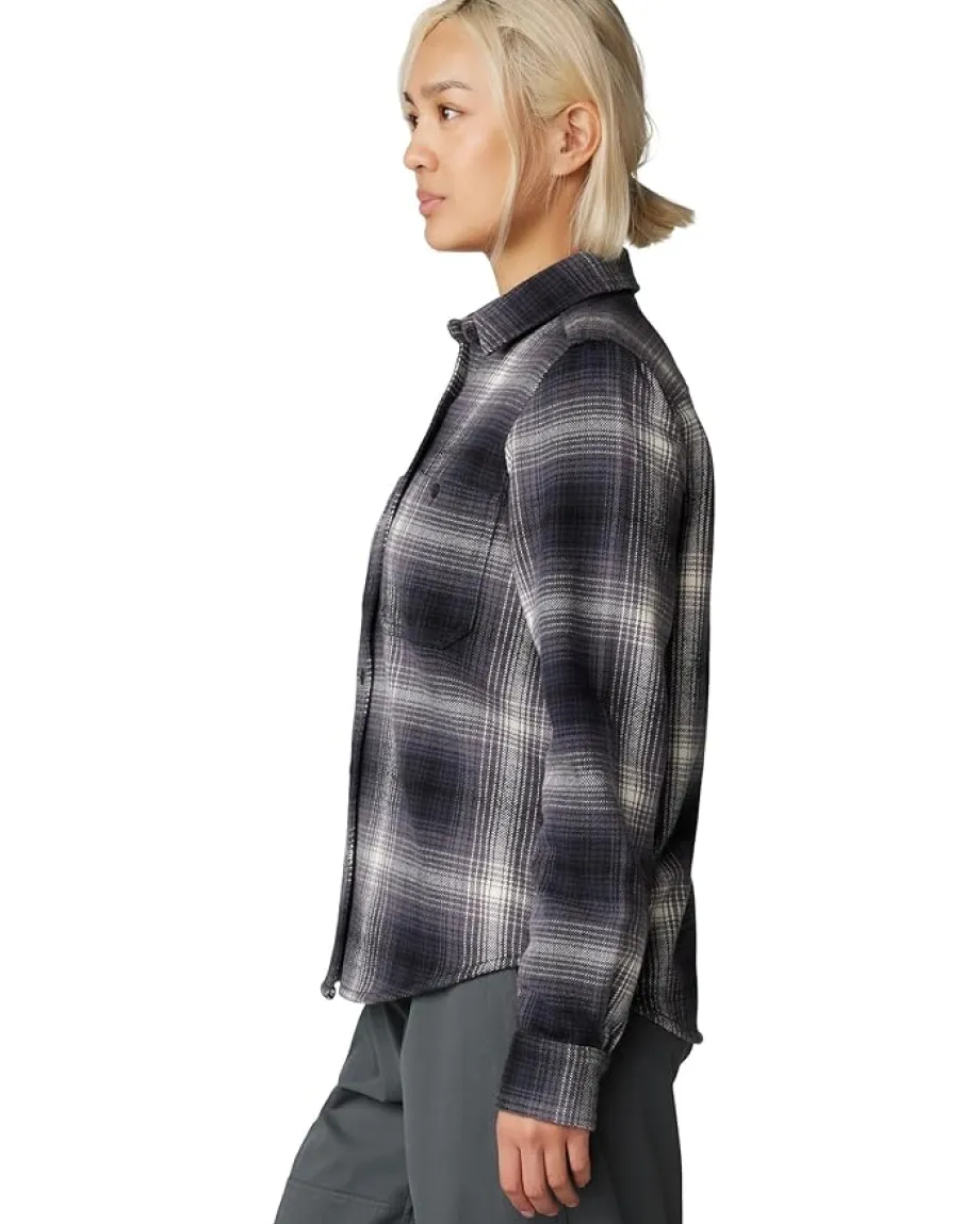 Mountain Hardwear Plusher™ Long Sleeve Shirt Black Ombre Buffalo Check Clearance