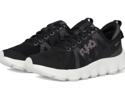 Ryka Podflow Walking Shoes Black Mesh Fabric Best