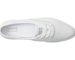 Keds Point Lace Up White Leather New