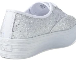 Keds Point Lace Up White Glitter Best