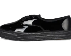 Keds Point Lace Up Black/Black Patent Leather Best