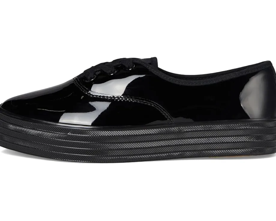 Keds Point Lace Up Black/Black Patent Leather Best