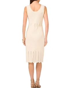 Vince Camuto Pointelle Tank Dress With Scallop Edge Birch Outlet