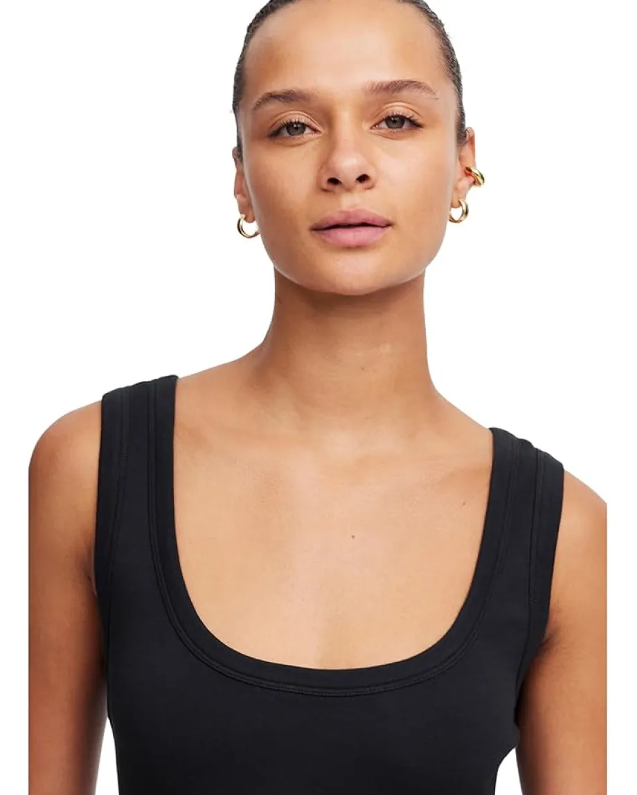 Madewell Poplin Knit Mixy Jet Black Best
