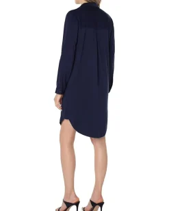 Liverpool Los Angeles Popover Shirtdress Cosmic Navy Outlet