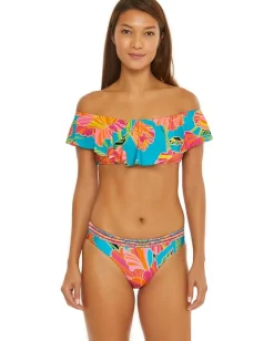 Trina Turk Poppy Ruffle Bandeau Top Multi Online
