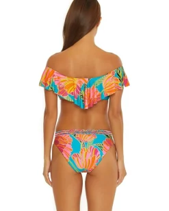 Trina Turk Poppy Ruffle Bandeau Top Multi Online