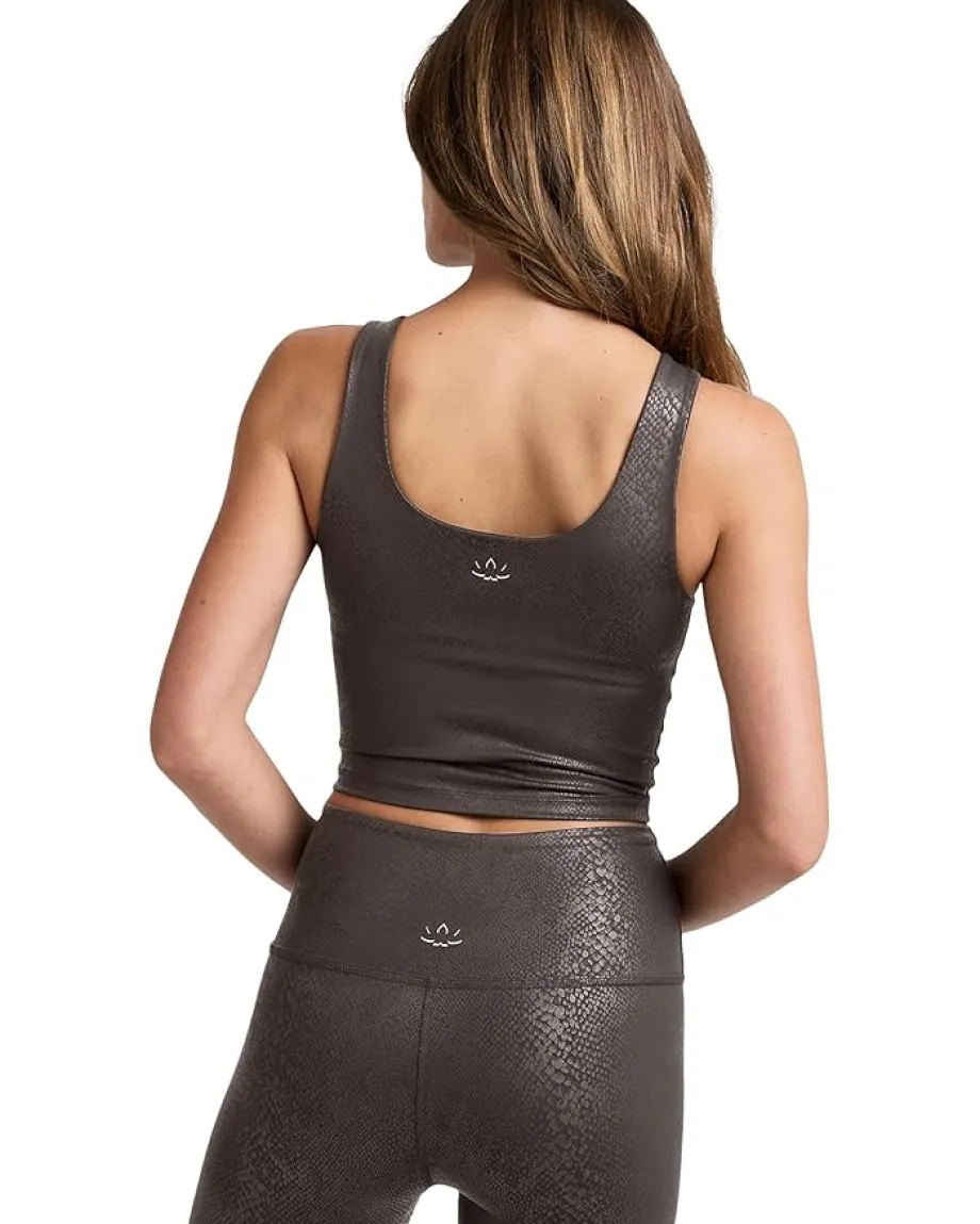 Beyond Yoga Powershine Sport+street Cropped Tank Viper Espresso Hot