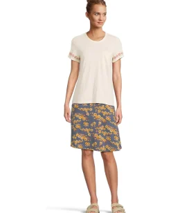 Women Toad&Co Primo Short Sleeve Crew Embroidered