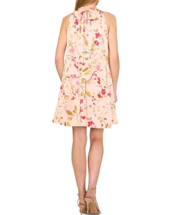 Women CeCe Printed Halter Dress